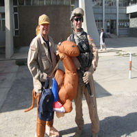 Inflatable camel rides again